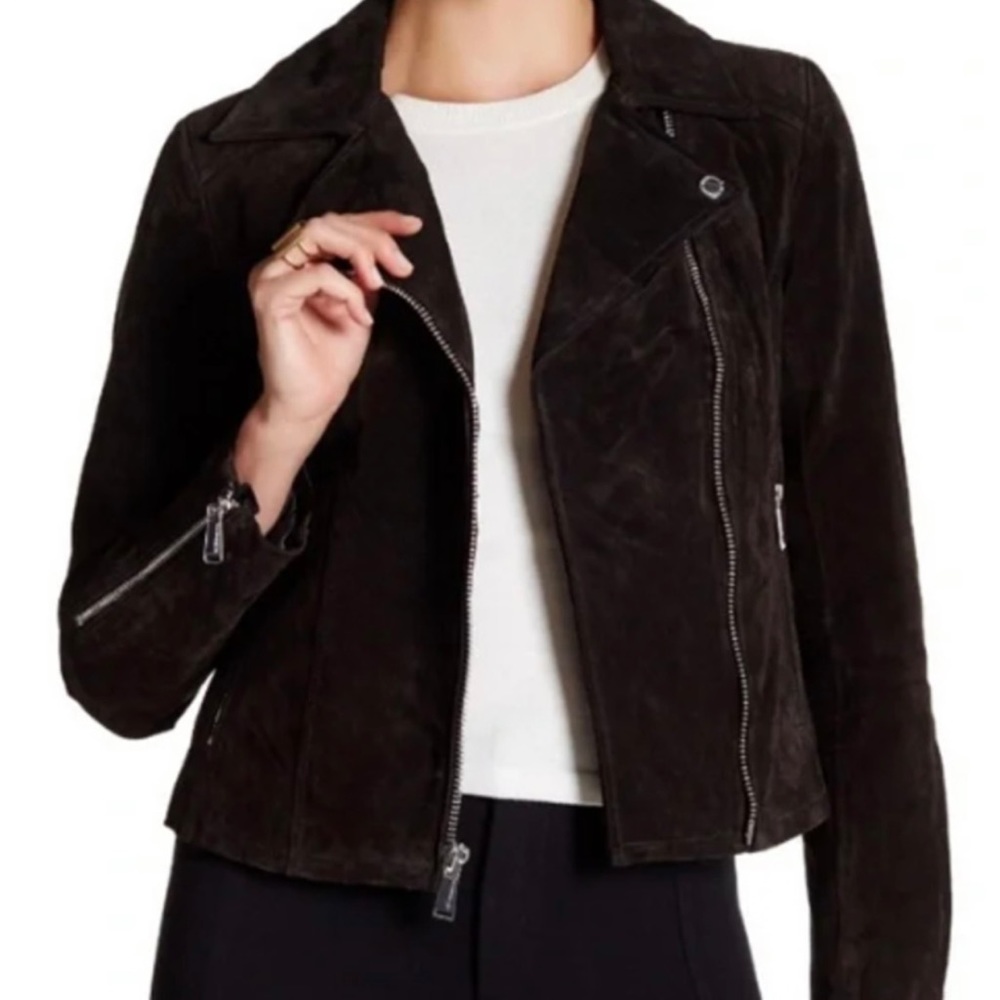Classic Moto Suede Jacket